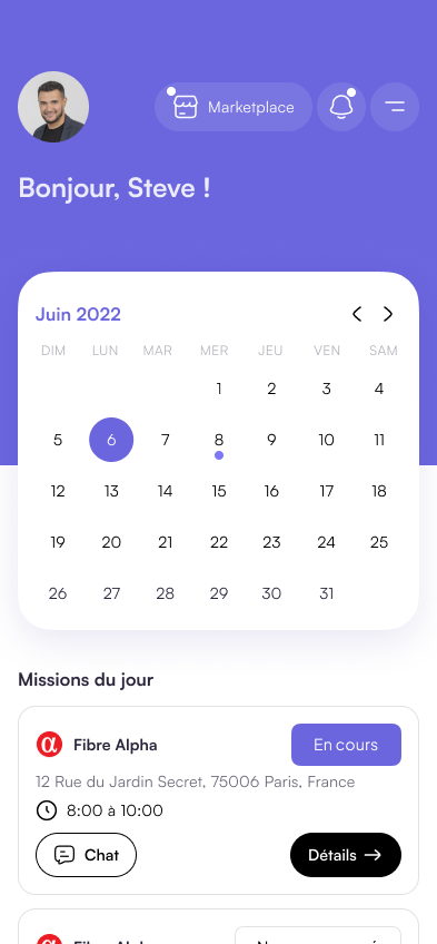 BADGEE – Application innovante de gestion de planning terrain